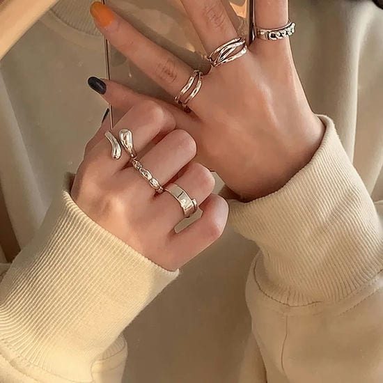 Anillos de plata de ley