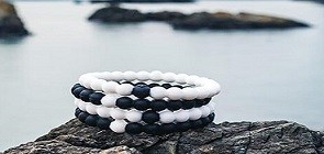 Bracelets Lokai Noir Et Blanc