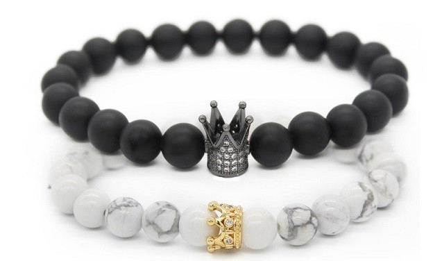 Bracelets Couronne Roi Et Reine