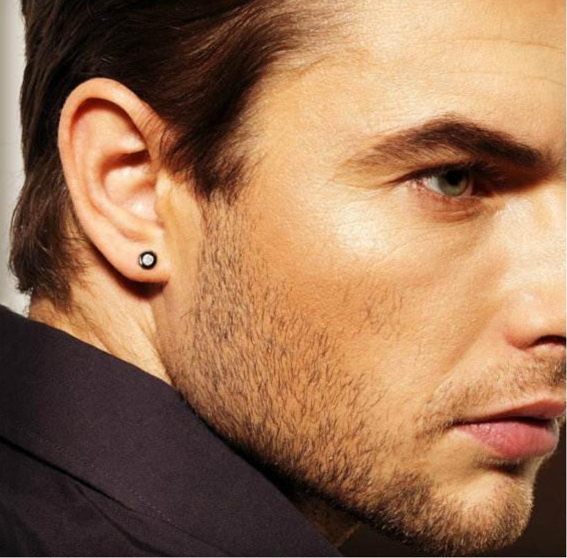 Perforaciones de oreja para hombres