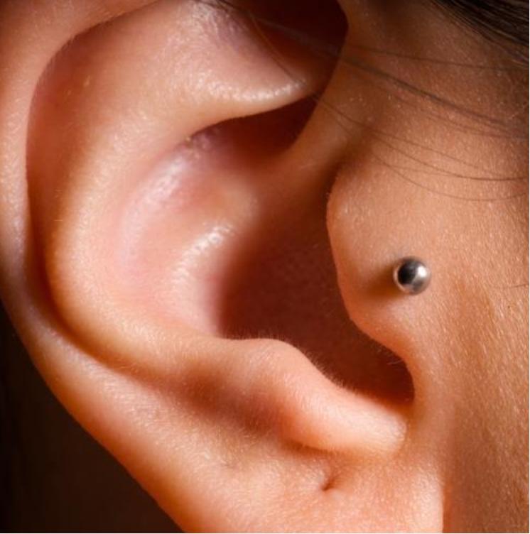 Prepararse para la perforación de oreja