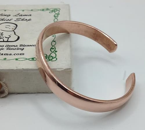 healing lama hand forged 100% copper bracelet