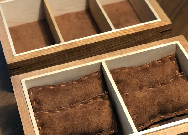 Boîte à bijoux DIY avec séparations