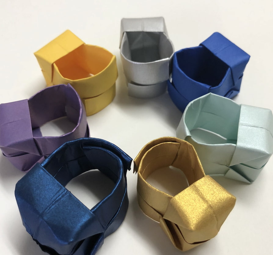 Bague en origami « bijou »