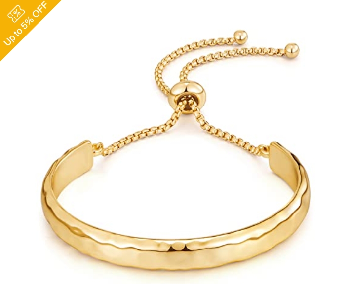 Goldfarbenes Schiebearmband