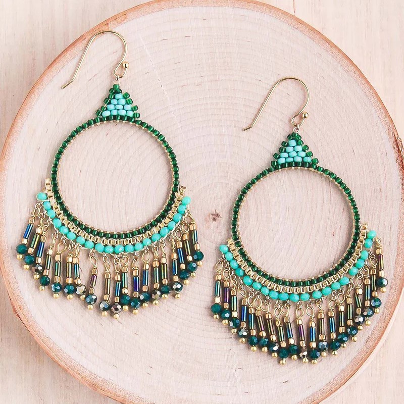 how to make beaded earrings