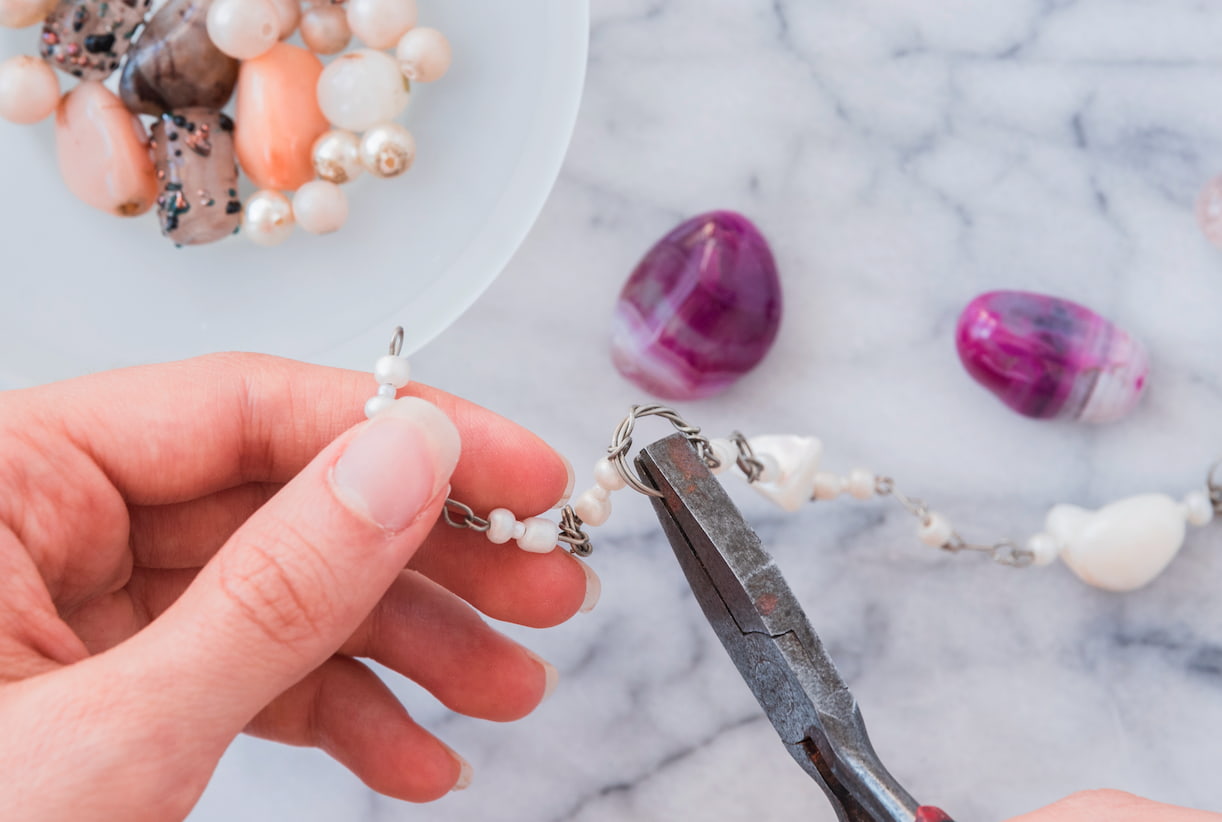 Collar de perlas hazlo tú mismo