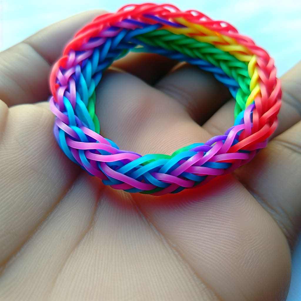 Inverted Fishtail Rainbow Loom Bracelet