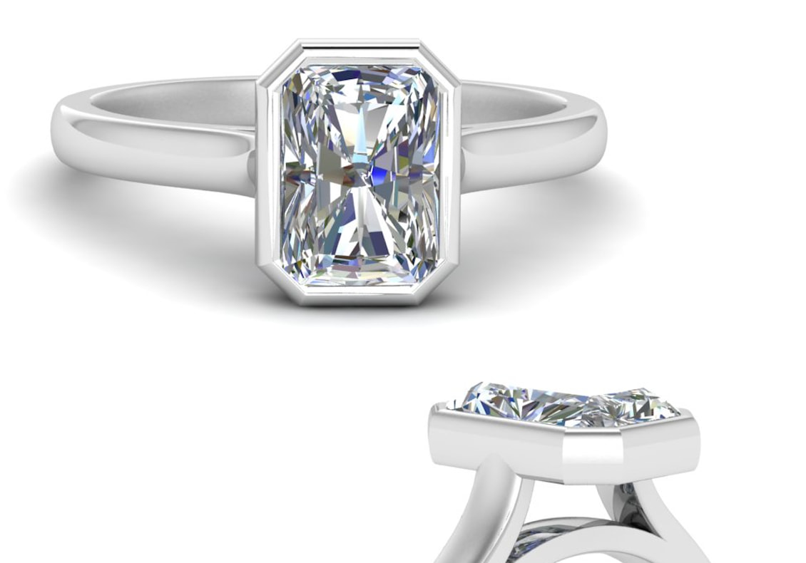 Diamant in Zargenfassung