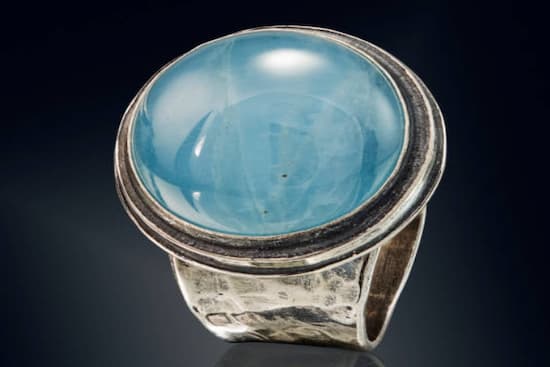 Bague d’humeur bleu clair