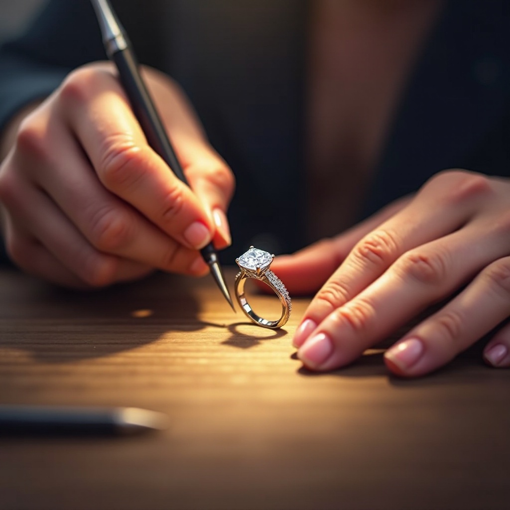 cómo engastar diamantes