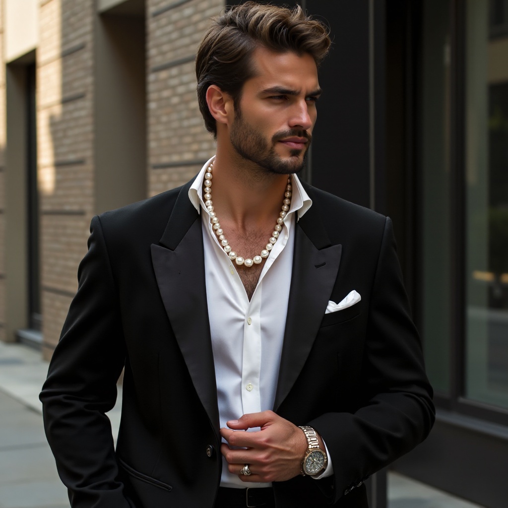 ¿Pueden los hombres usar perlas?