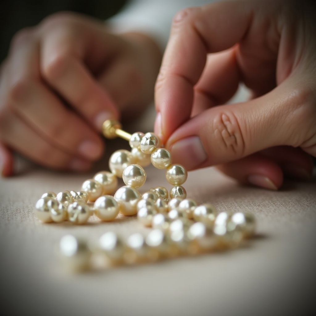 how to strand pearls