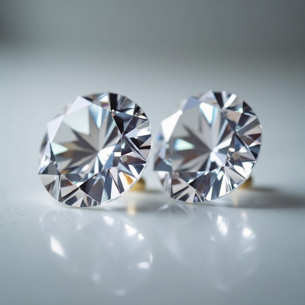 Wie vergleicht sich Moissanit mit einem Labordiamanten?