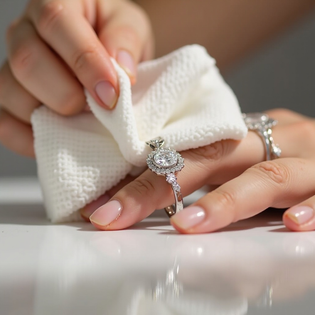 Wie man Weißgold reinigt