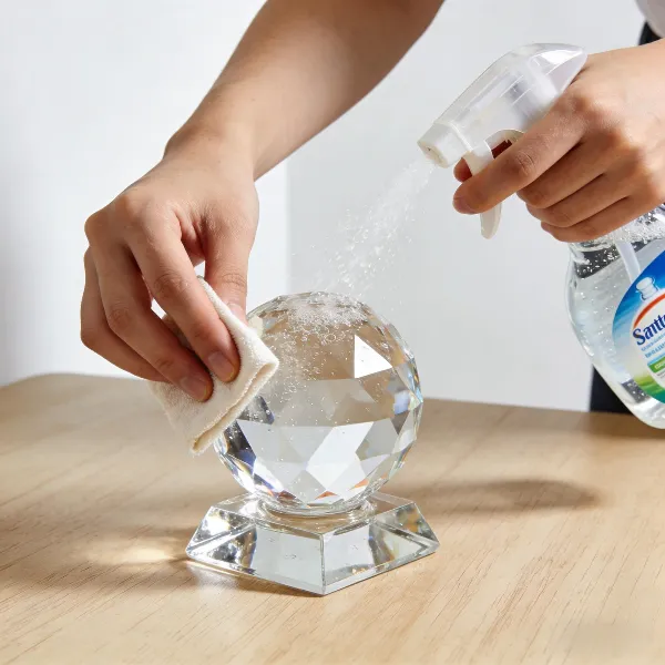 how to clean crystal