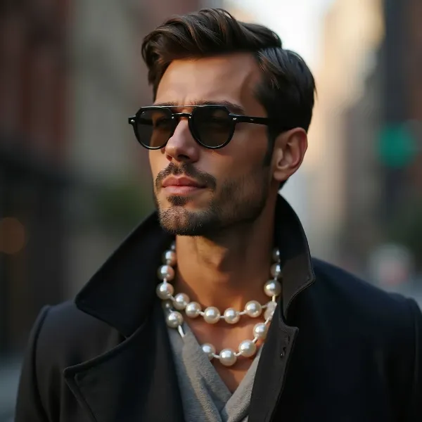 Les hommes peuvent-ils porter des perles ?