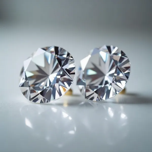 Wie vergleicht sich Moissanit mit einem Labordiamanten?